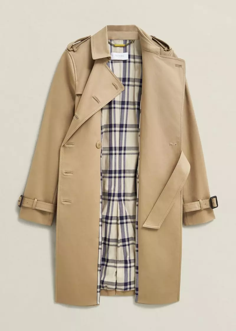 Skylar Trench Coat, Tan, hi-res