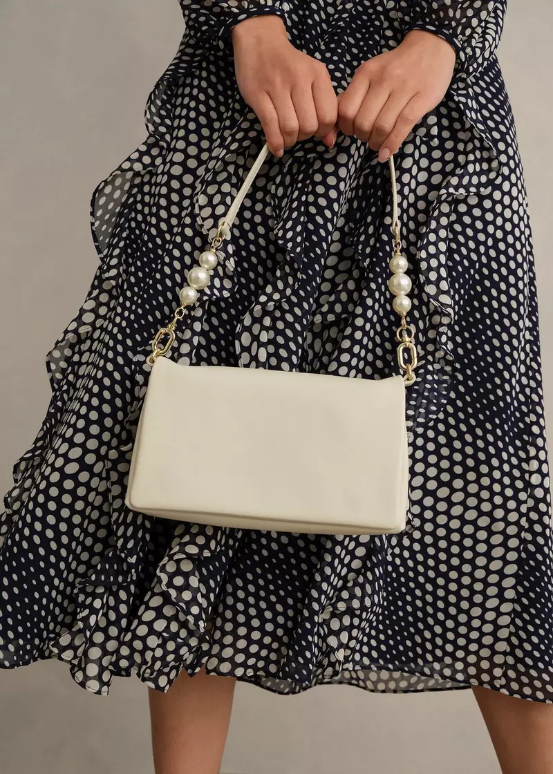 Jas Pearl Clutch, Warm Ivory, hi-res