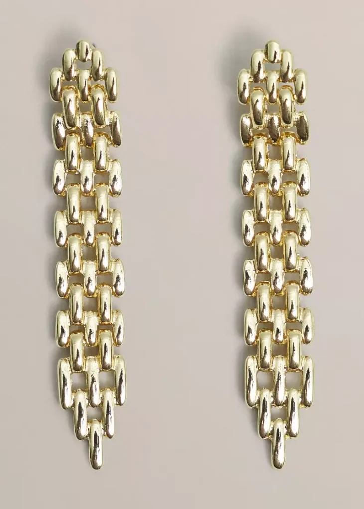Florentina Earrings, Gold, hi-res