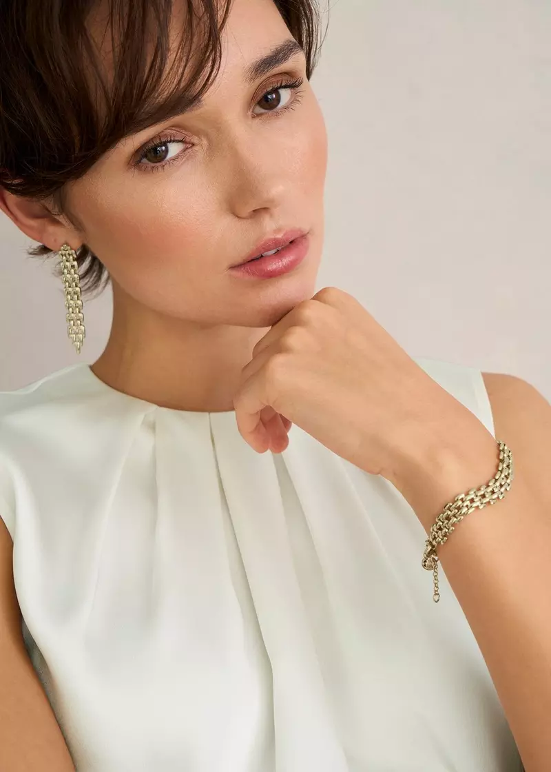 Florentina Earrings, Gold, hi-res