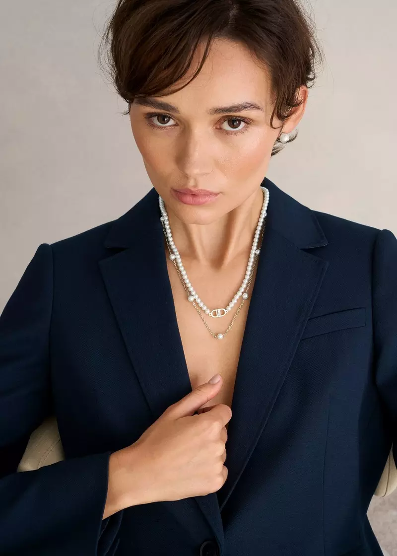 Bette Stud Earrings, Ivory Gold, hi-res