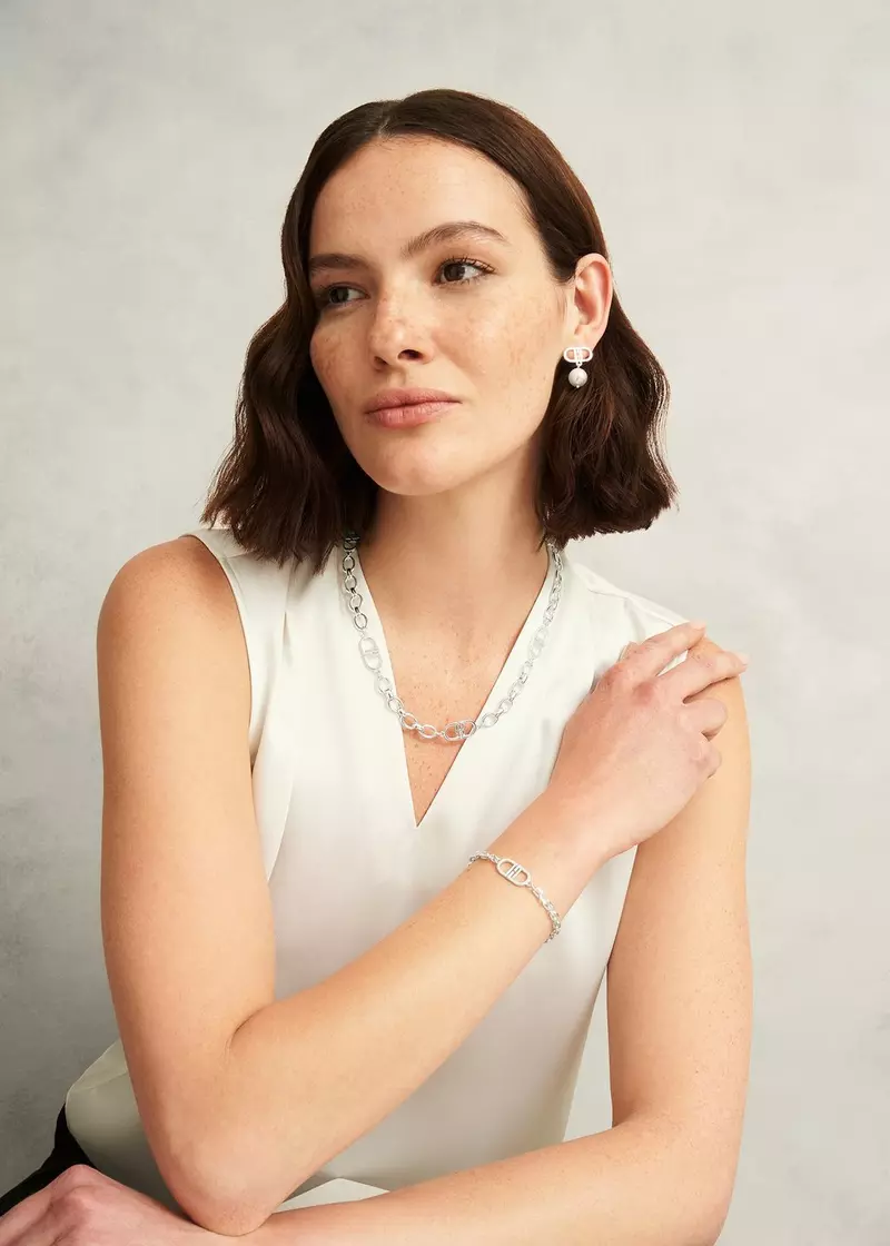 Bette Earrings, Silver, hi-res