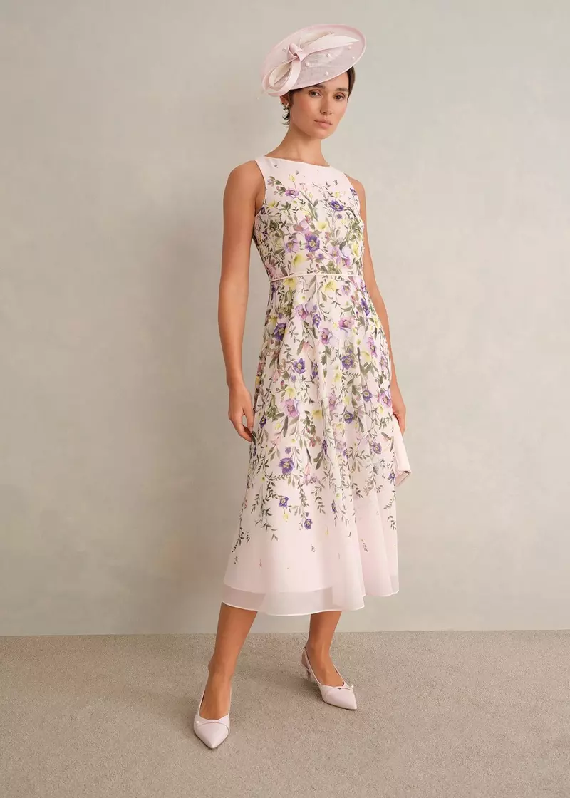 Abbie Fascinator, Pale Pink Ivory, hi-res