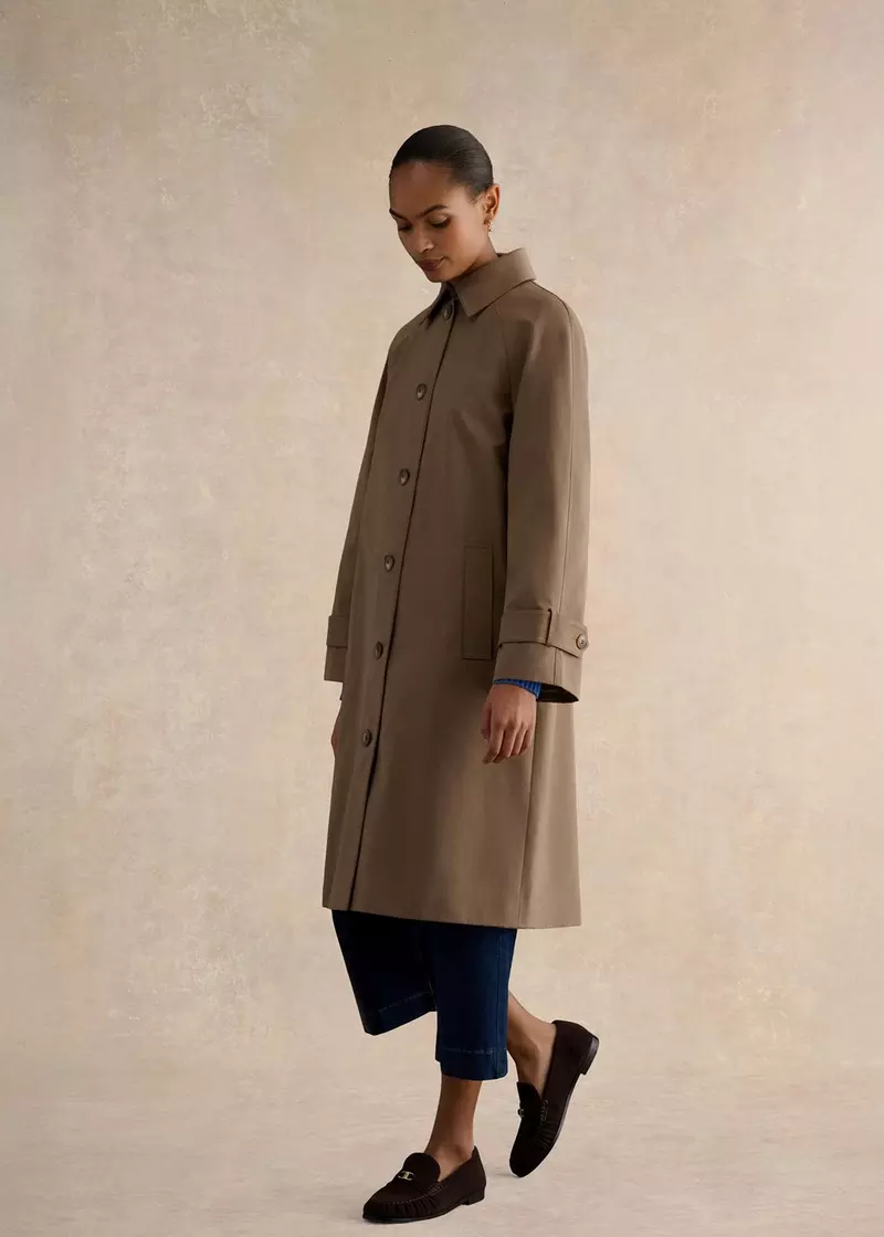 Lucy Shower Resistant Trench Coat, Mink Brown, hi-res
