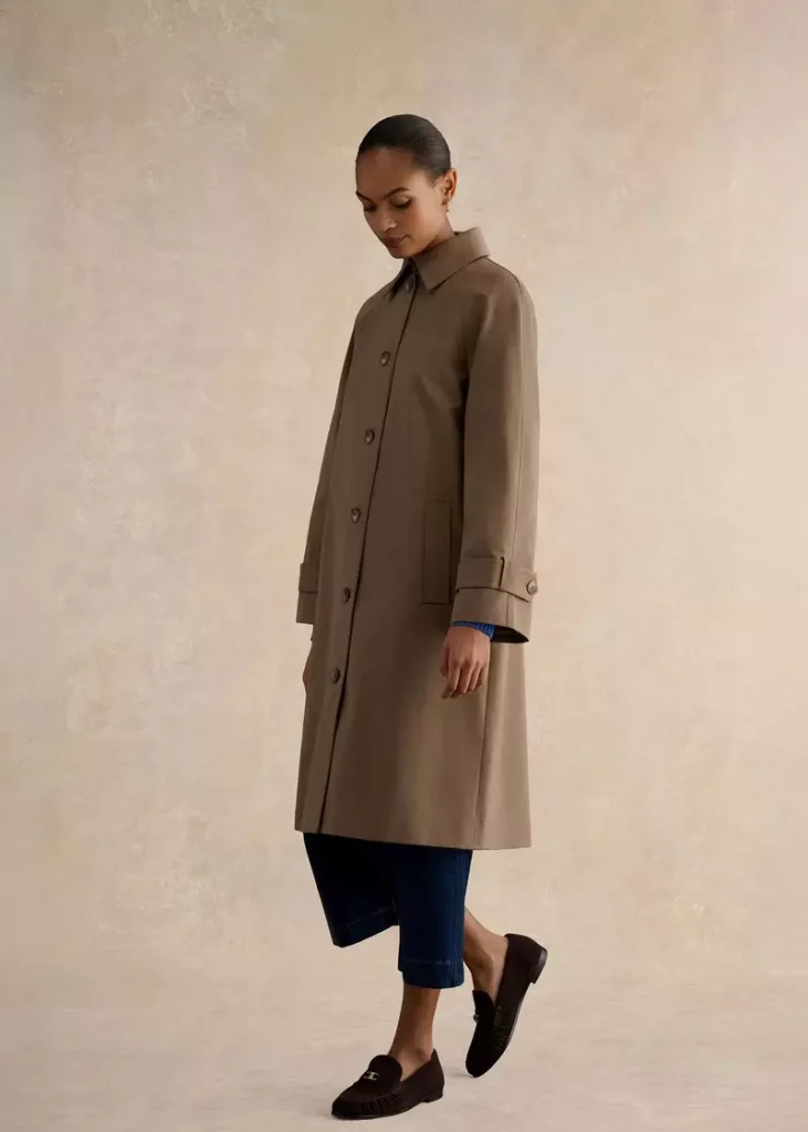 Lucy Shower Resistant Trench Coat, Mink Brown, hi-res