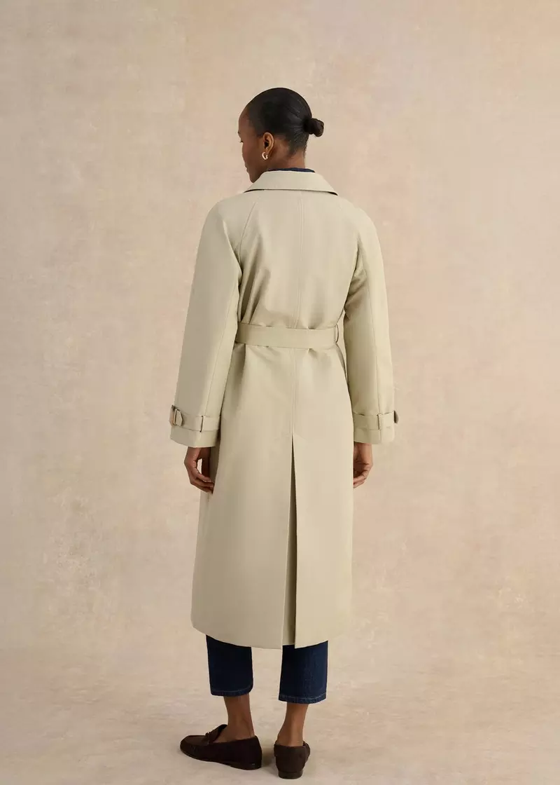 Riley Sage Green Trench Coat , Pale Sage Green, hi-res