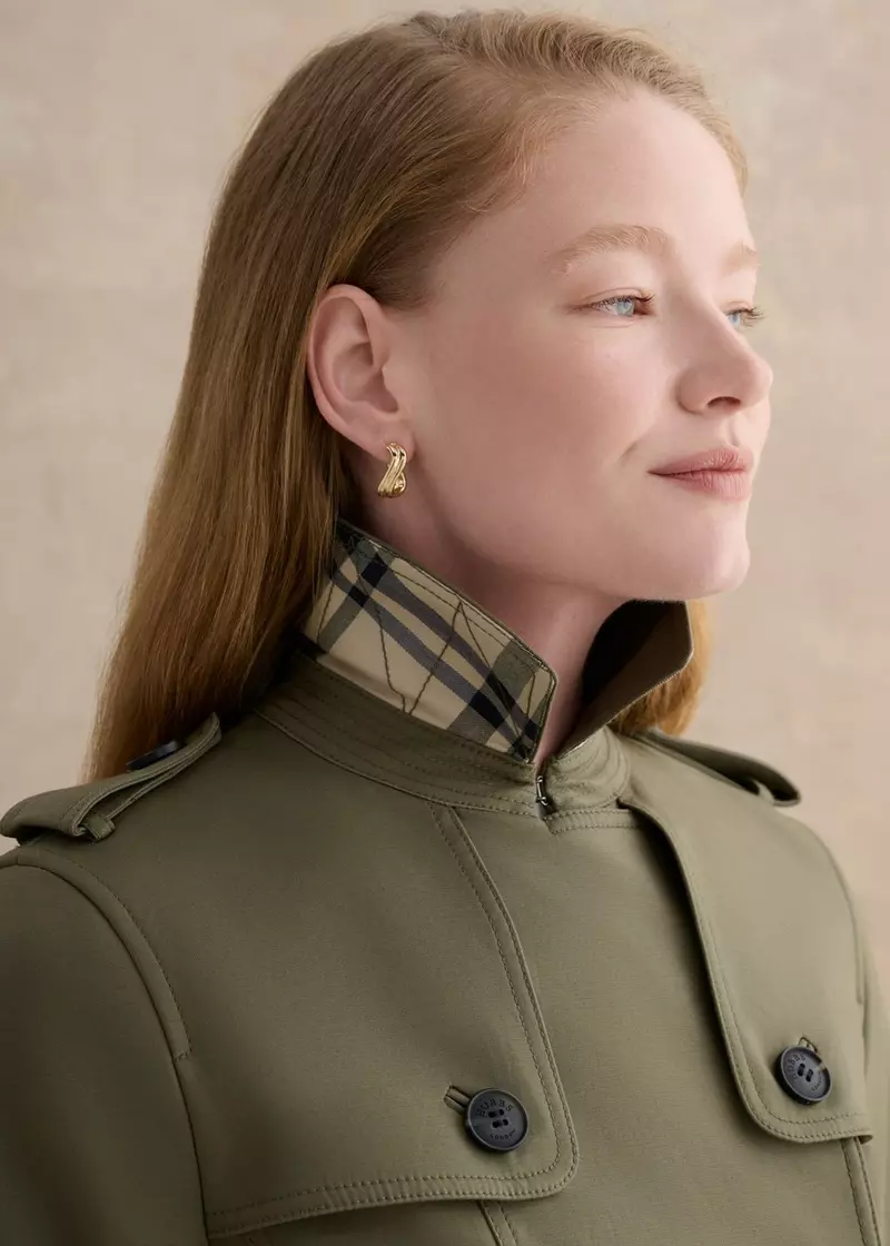 Skylar Shower Resistant Trench Coat, Olive Green, hi-res