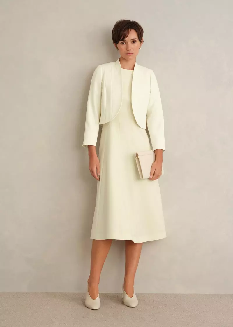 Eliana Seam Detail Jacket, Pale Yellow, hi-res