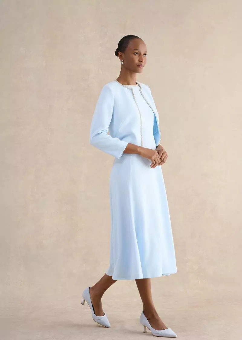 Beatrix Embellished Trimmed Jacket, Pale Blue, hi-res