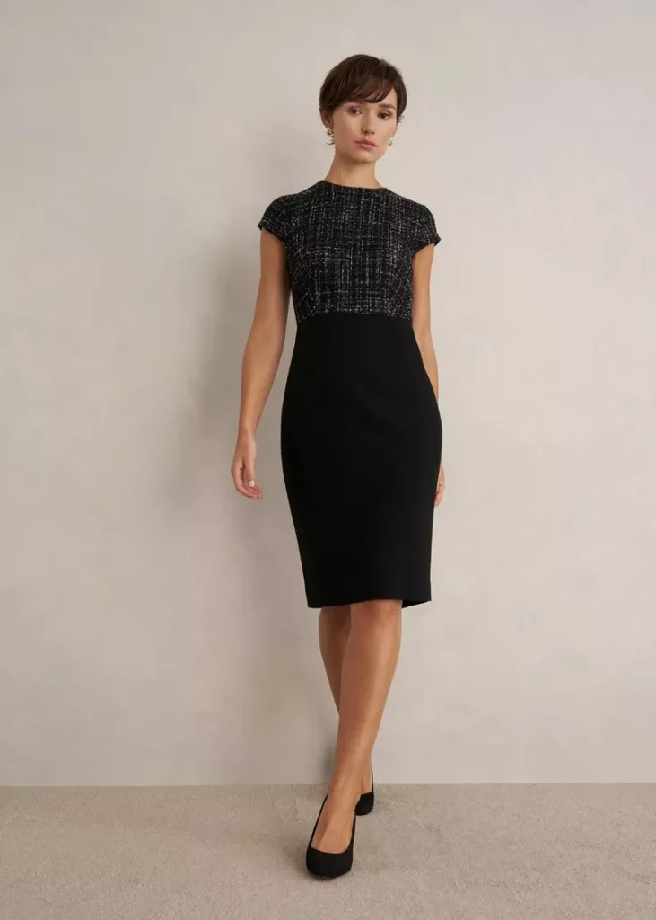 Esme Match Black Dress, Black White, hi-res