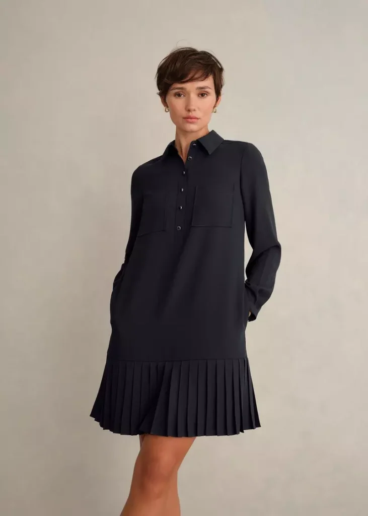 Tina Dress, Navy, hi-res