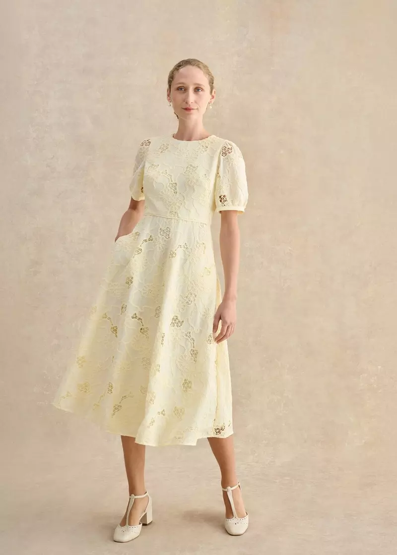 Ellie Dress, Pale Yellow, hi-res
