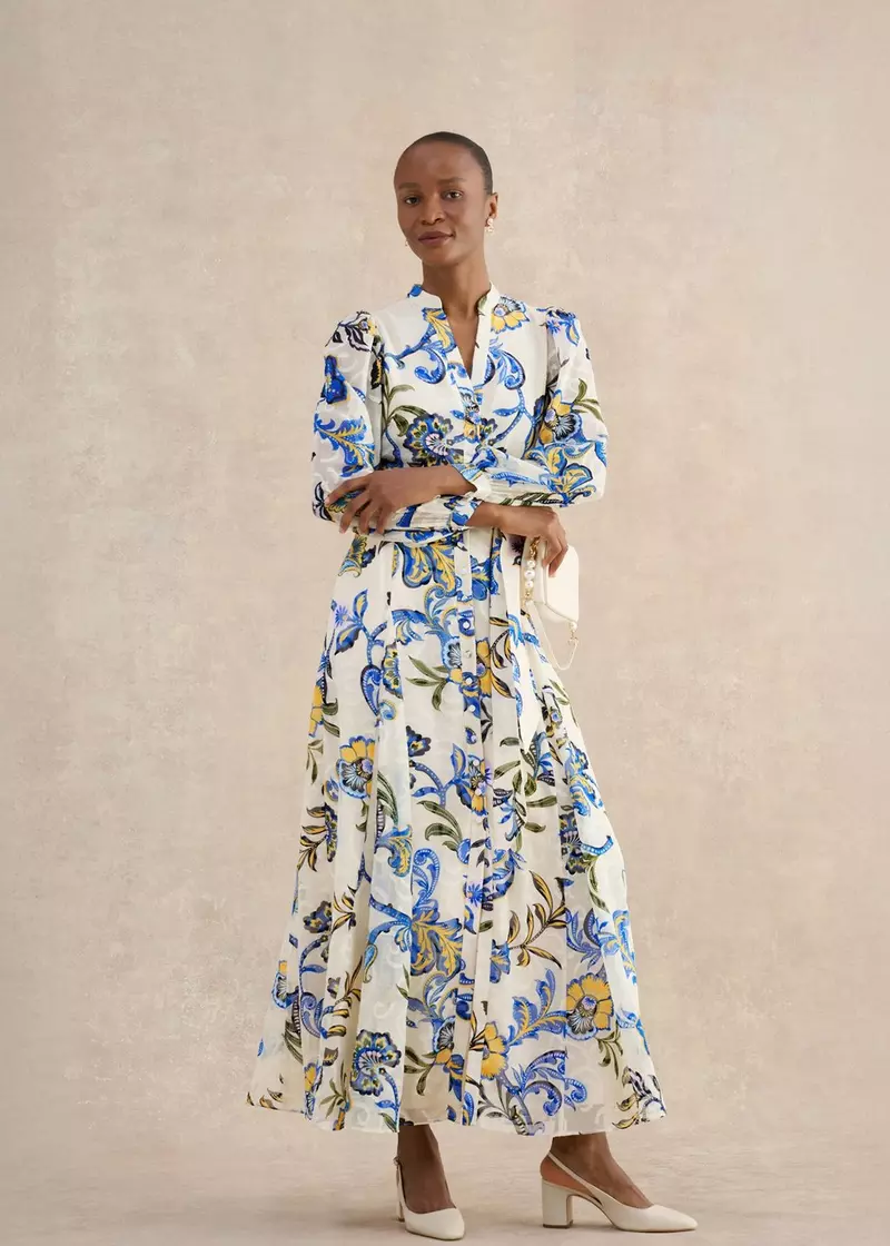 Petite Shanice Paisley Maxi Dress, Cream Multi, hi-res