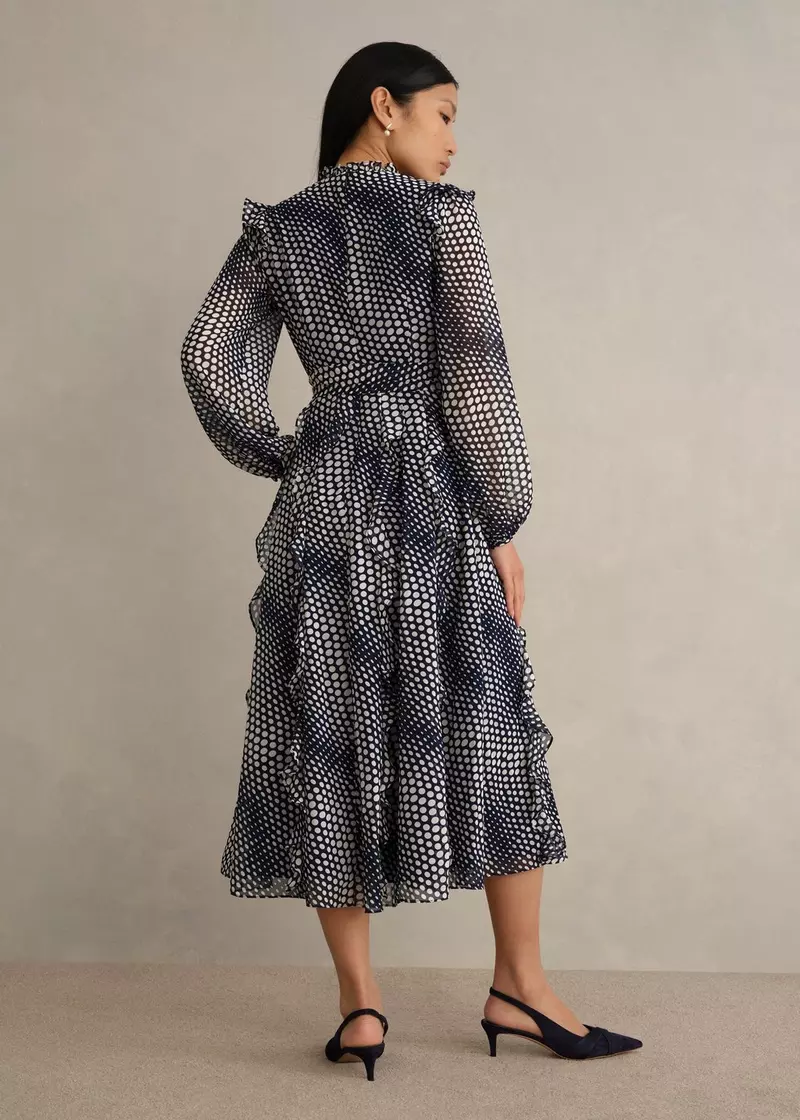 Miriam Dress, Midnight Cream, hi-res