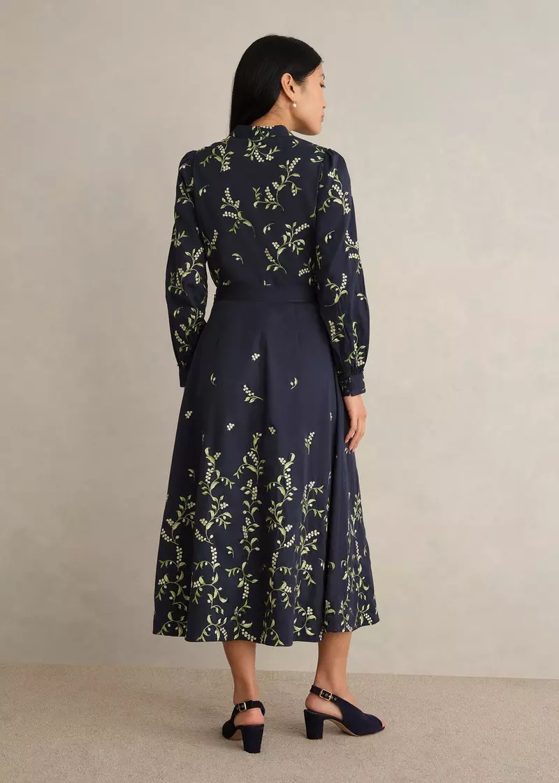 Annie Floral Embroidered Skirt, Midnight Multi, hi-res