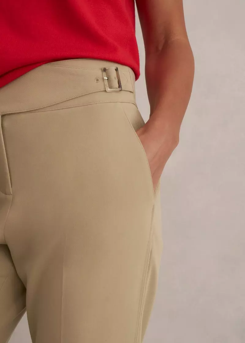 Leila Straight Leg Trousers, Fawn Beige, hi-res