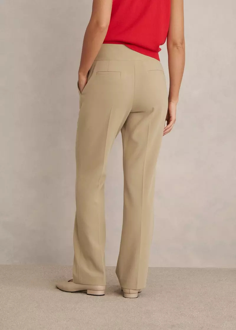 Leila Straight Leg Trousers, Fawn Beige, hi-res
