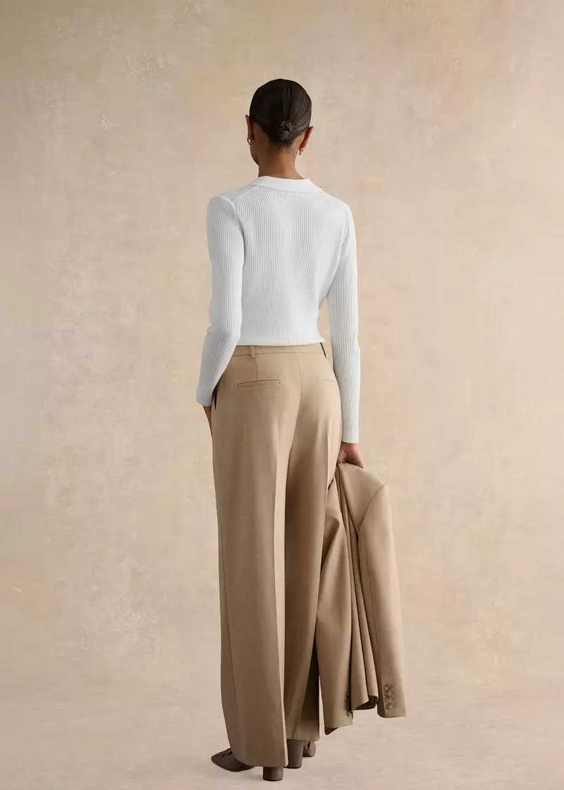 Ashleen Wide Leg Trousers, Neutral, hi-res