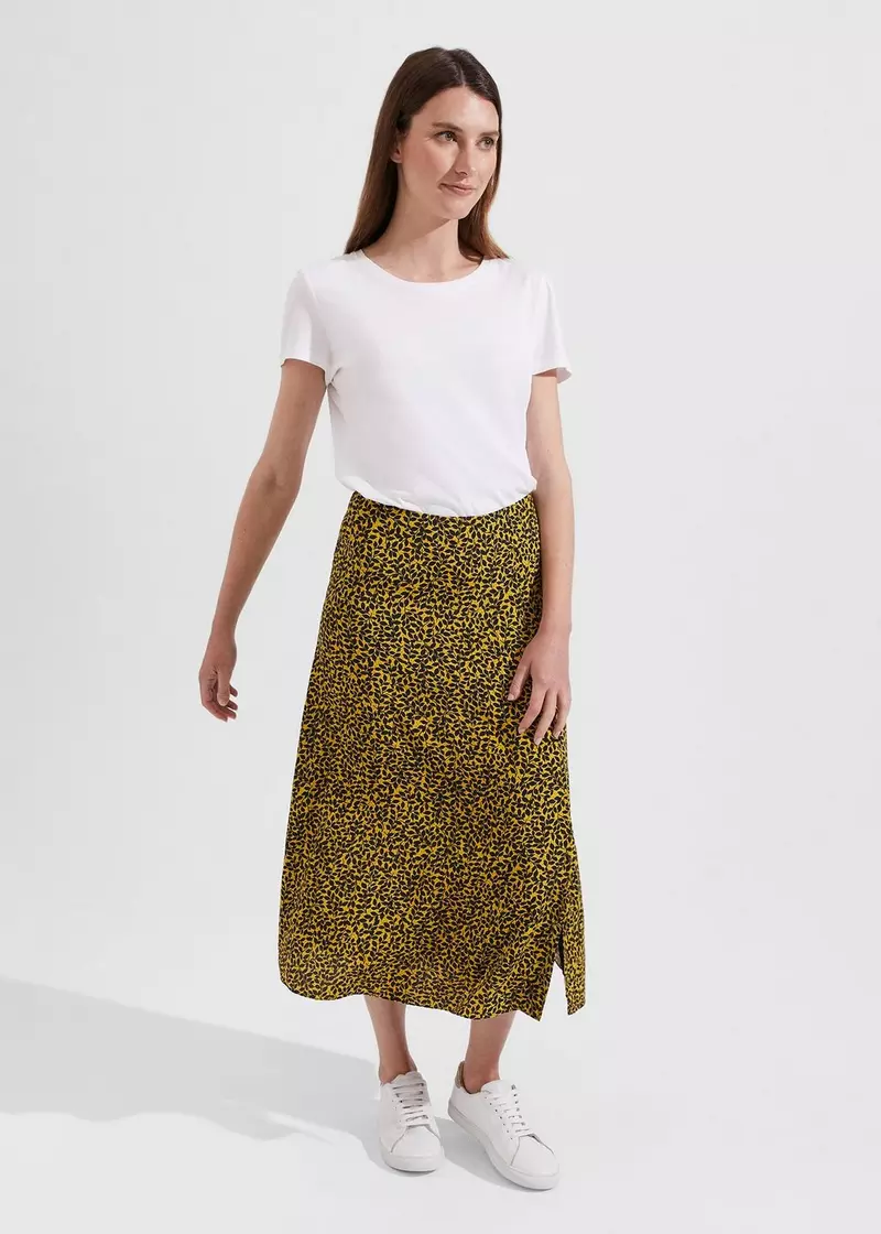 Annette Skirt, Chartreuse Navy, hi-res