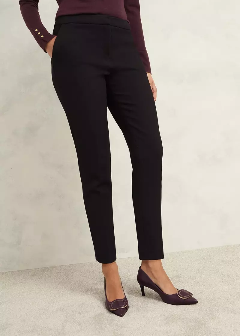 Petite Mia Slim Trousers, Black, hi-res