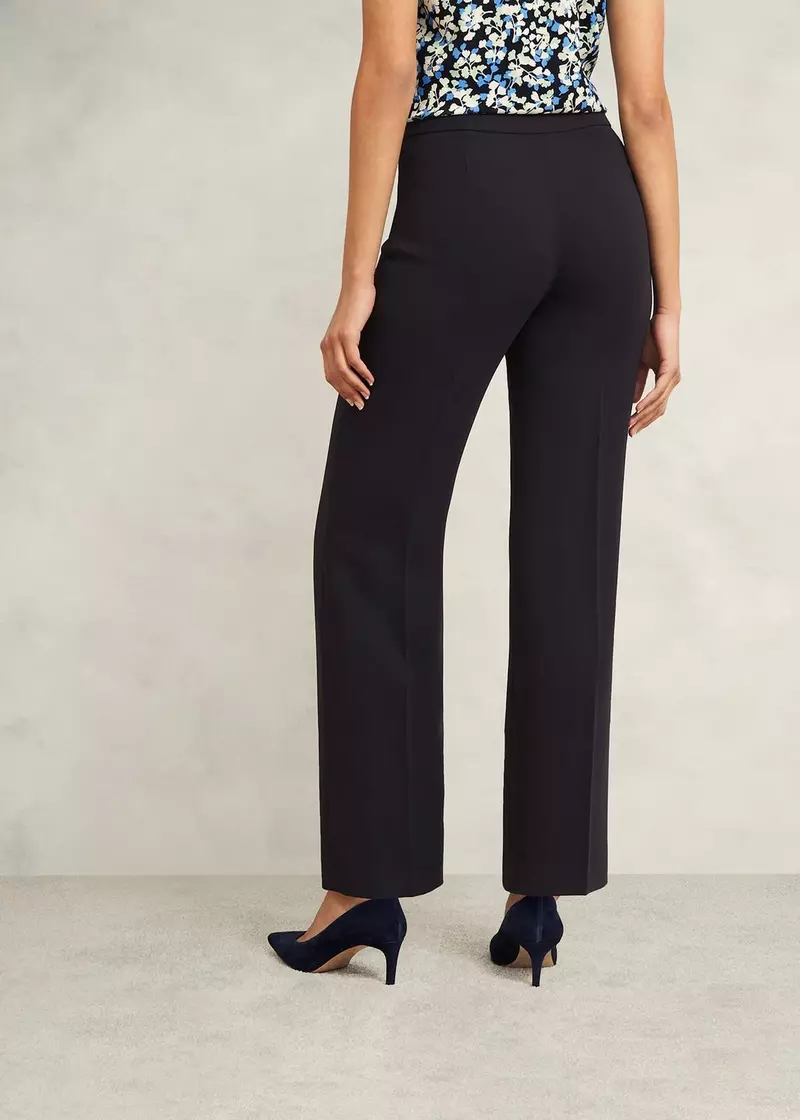 Mel Wide Trousers, Navy, hi-res