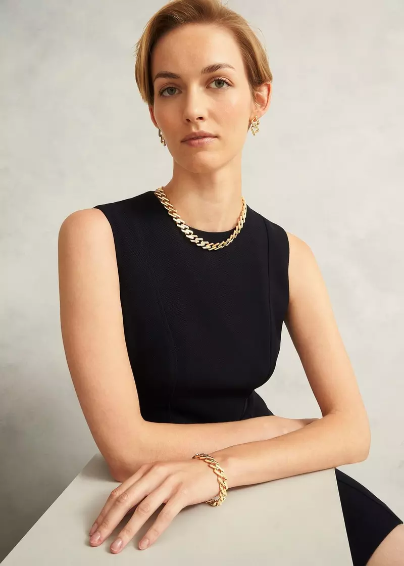 Prue Necklace, Gold, hi-res