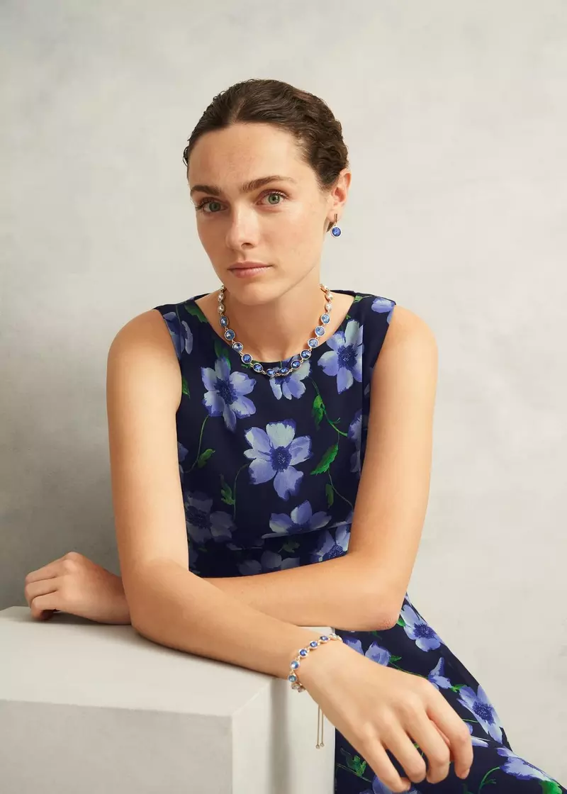 Emi Necklace, Gold Blue, hi-res