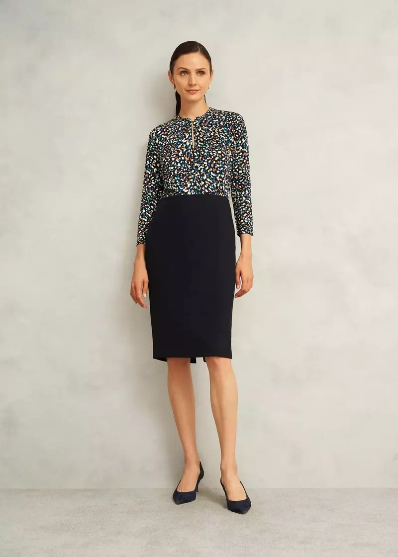 Petite Ivy Skirt, Navy, hi-res