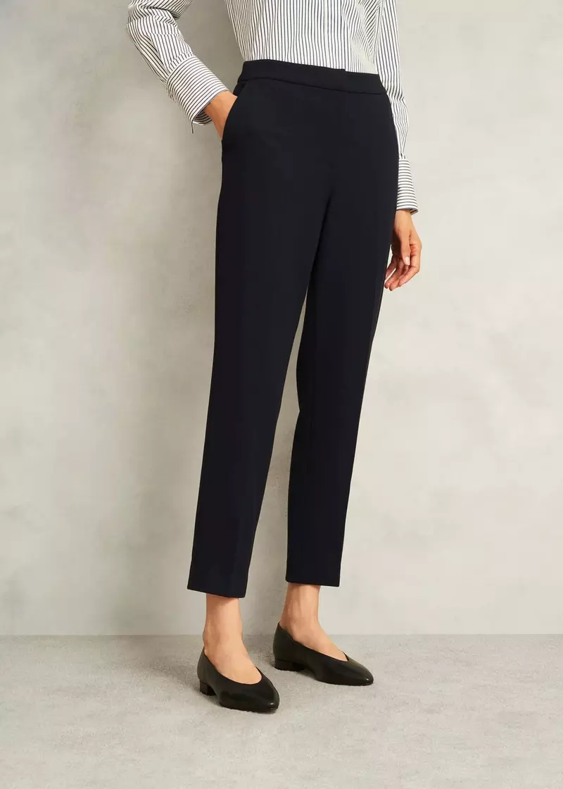 Petite Ivy Slim Trousers, Navy, hi-res