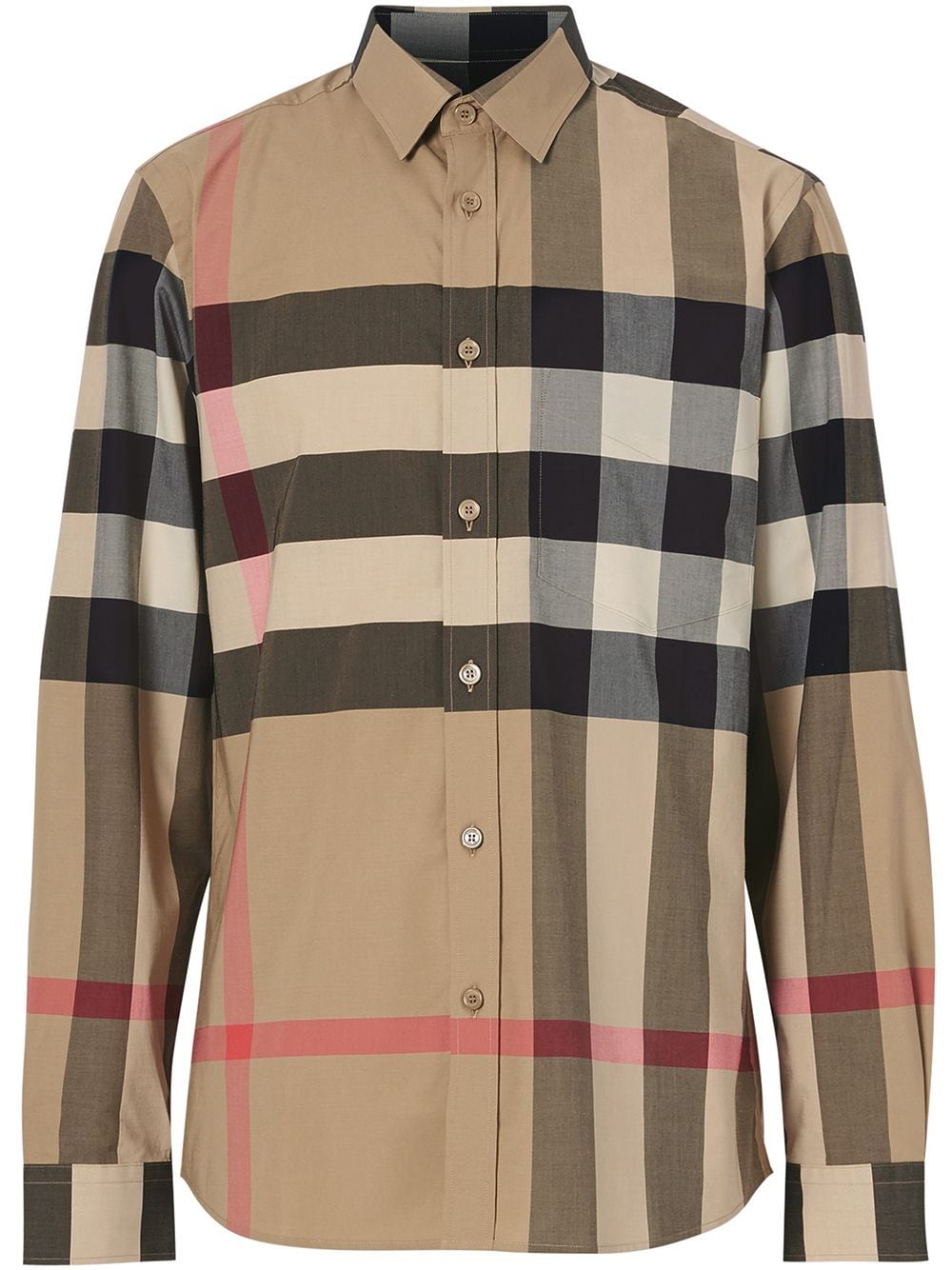 Burberry oversized check shirt