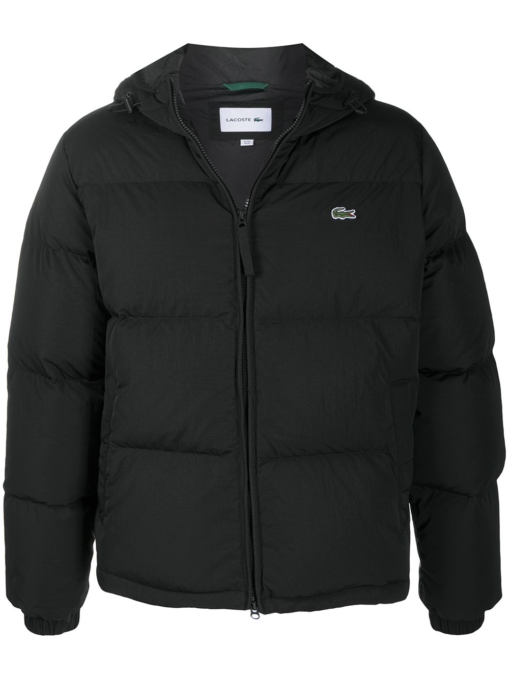 Lacoste feather down hooded jacket