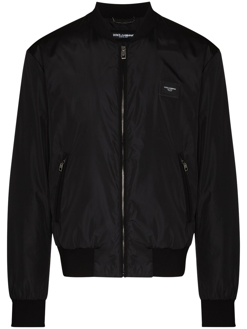 Dolce & Gabbana logo-patch bomber jacket