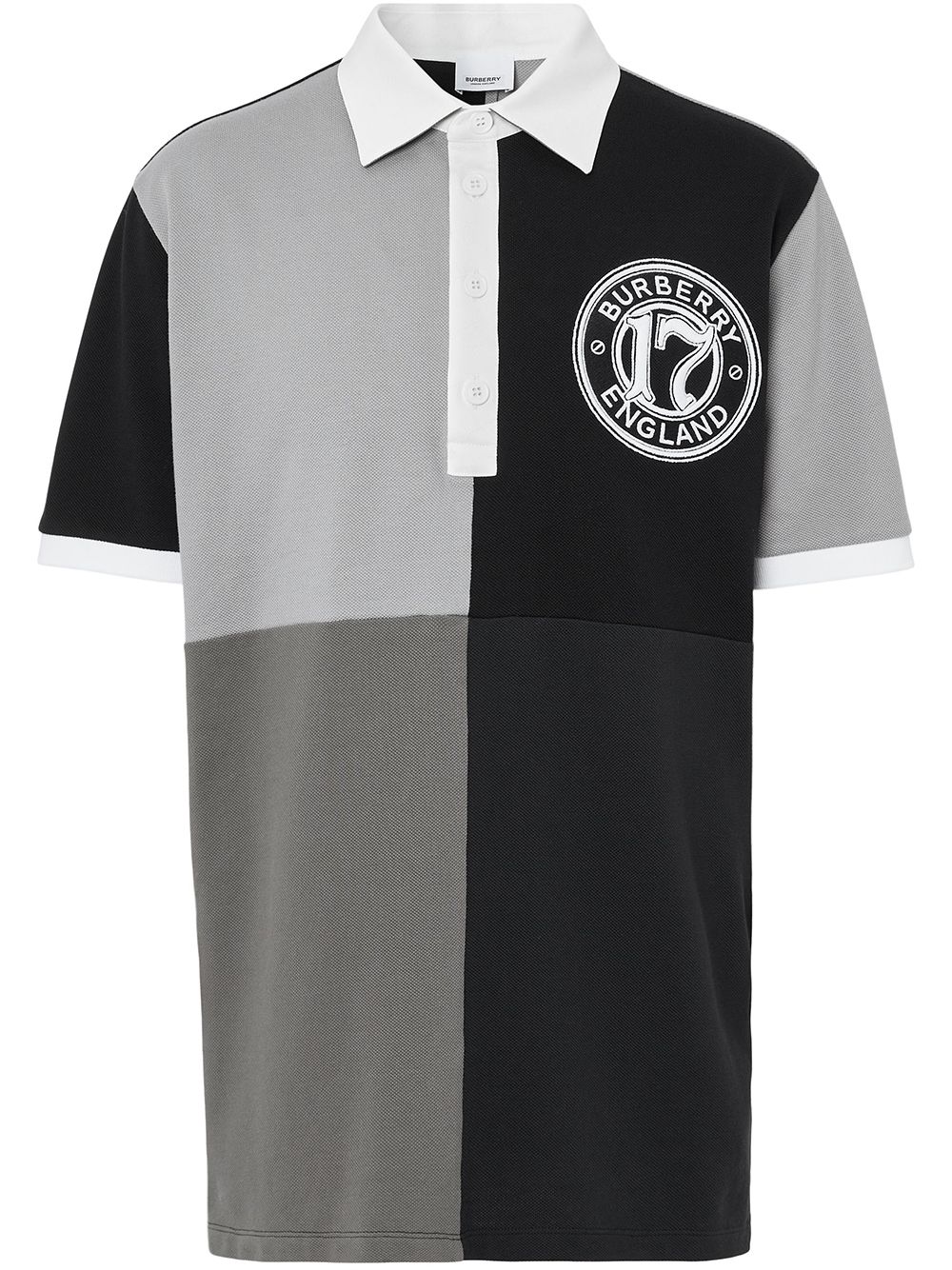 Burberry colour-blocked logo polo shirt