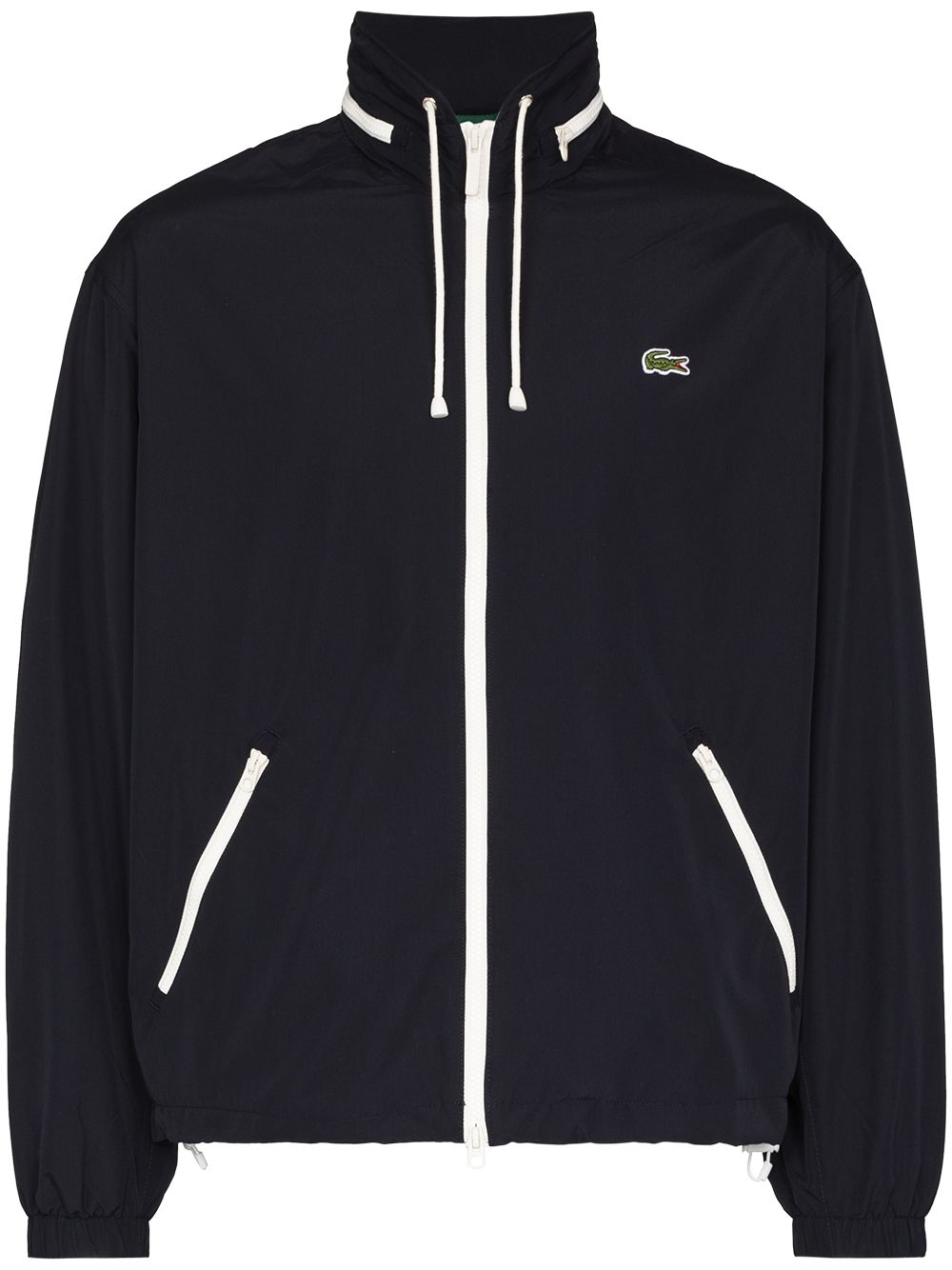 Lacoste embroidered logo zipped hooded jacket