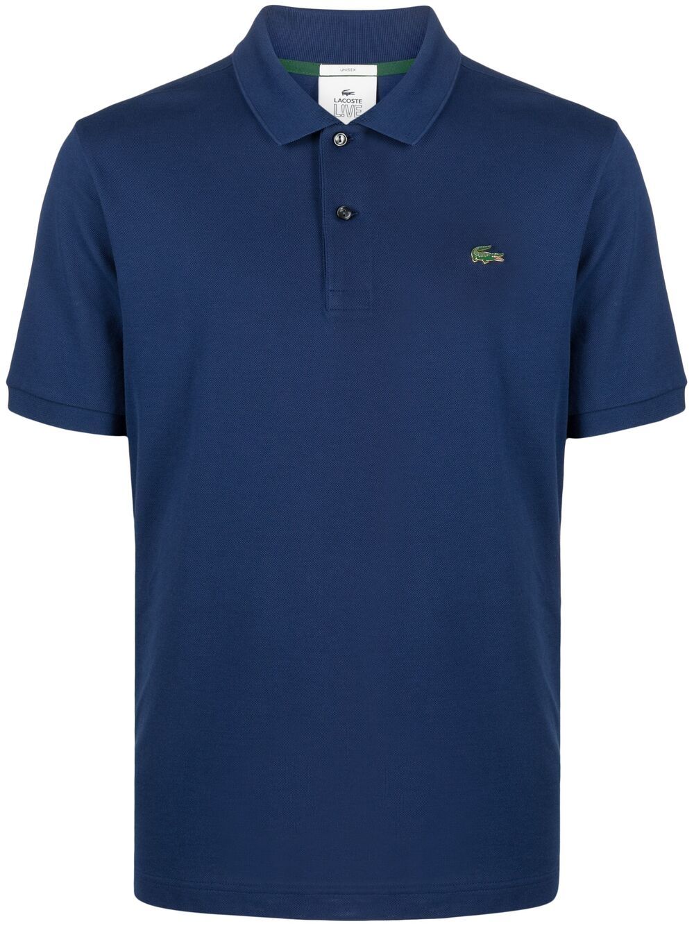 Lacoste logo-patch cotton polo shirt
