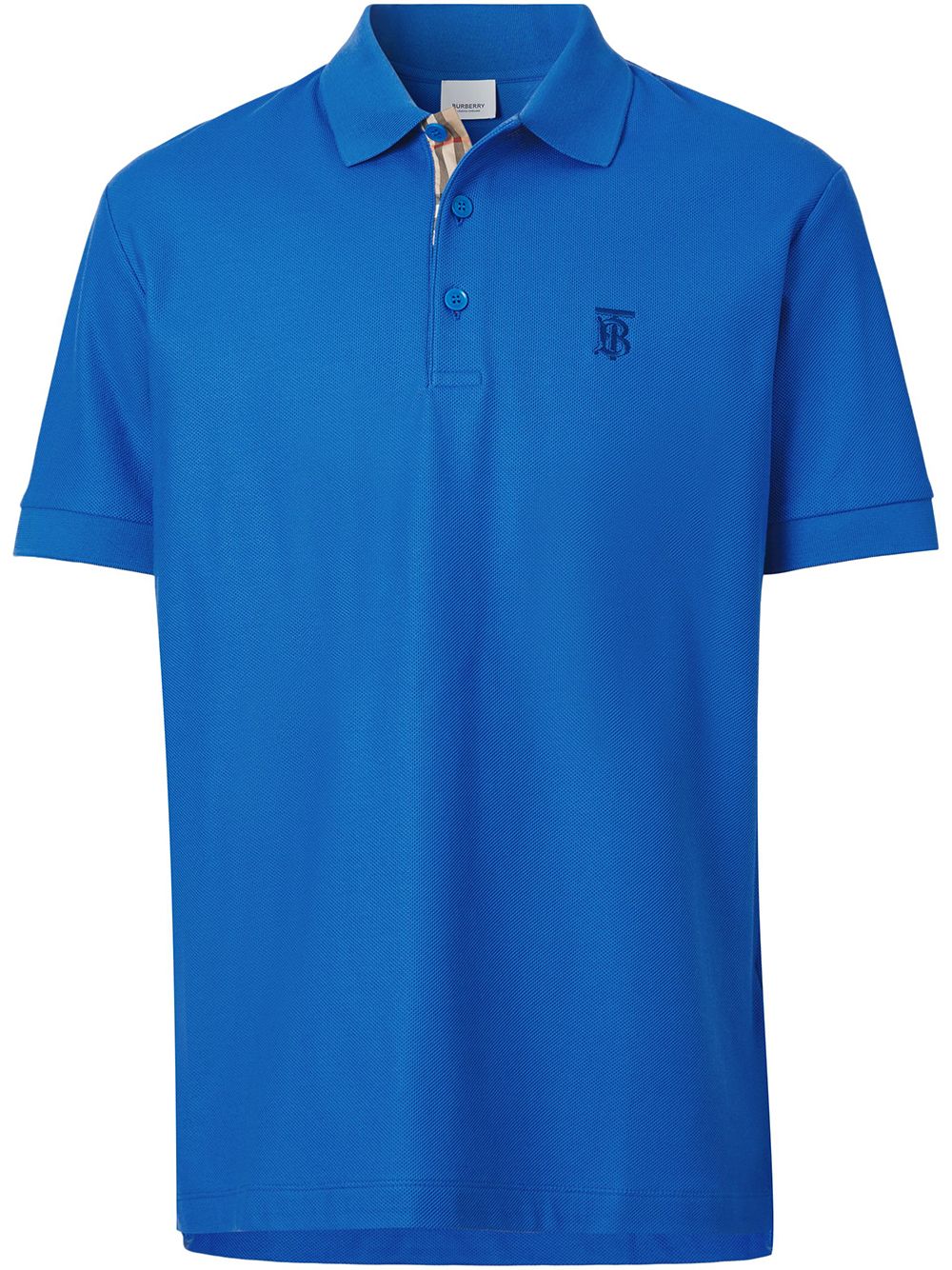 Burberry monogram-motif cotton-piqué polo shirt