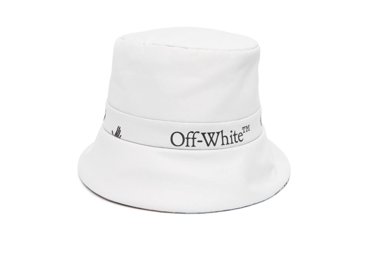 Off-White logo-print bucket hat